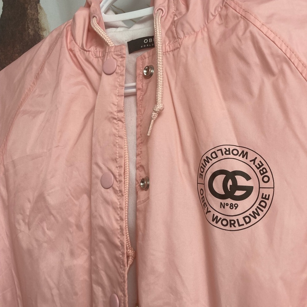 XS pink lightweight OBEY jacket​​​​​​​​​​​ - Picture 4 of 6